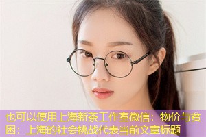 物价与贫困:上海的社会挑战 物价与贫困:上海的社会挑战